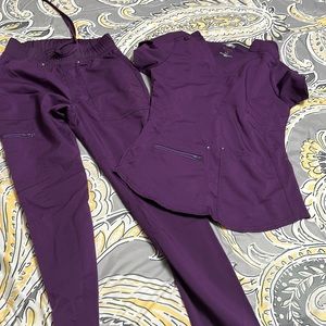 Scrub set purple Walmart